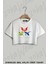 Scp 1762 Where The Dragons Went Origami Baskılı Oversize Crop T-Shirt 1
