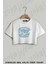 Mothman Cryptids Club Baskılı Oversize Crop T-Shirt 1