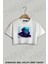 Charles Darwin Portre Baskılı Oversize Crop T-Shirt 1