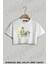 Bateri V3 Baskılı Oversize Crop T-Shirt 1