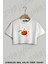 Basketbol Topu Baskılı Oversize Crop T-Shirt 1