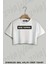 Boş Yapma Baskılı Oversize Crop T-Shirt 1