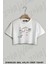 Cheff Spoon And Fork Illustrasyon Çizim Baskılı Oversize Crop T-Shirt 1