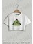 Starwars Yeşil Üçgen Gemi Baskılı Oversize Crop T-Shirt 1