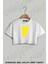 Flash Baskılı Oversize Crop T-Shirt 1