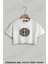 One Piece Hasır Şapka Amblem Baskılı Oversize Crop T-Shirt 1