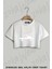 Seoul Baskılı Oversize Crop T-Shirt 1