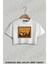 Mısır Kartal Antik Baskılı Oversize Crop T-Shirt 1