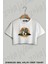 Aşık Rakunlar Baskılı Oversize Crop T-Shirt 1
