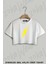 The Flash Lighting Baskılı Oversize Crop T-Shirt 1