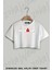 Ironman Logo Baskılı Oversize Crop T-Shirt 1
