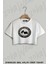 Outdoor Book Readers Club Baskılı Oversize Crop T-Shirt 1