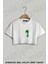 Spiral Marilyn Manson Baskılı Oversize Crop T-Shirt 1