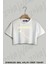 I Have Potential Energy Baskılı Oversize Crop T-Shirt 1