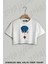 Spider Man Hanging In The City Baskılı Oversize Crop T-Shirt 1