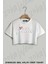 Pilates Yazı Baskılı Oversize Crop T-Shirt 1