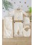 Kız Bebek Natural Pamuk Kumaş 6 Li Dantelli Lüks Battaniyeli Hastane Çıkışı Zıbın Seti STL7019 3