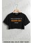 Bana Unutmayın Ki Hiç Bir Şey Olmaz Baskılı Oversize Crop T-Shirt 1