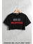 Beni Siz Delirttiniz Baskılı Oversize Crop T-Shirt 1
