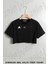 Hacker Baskılı Oversize Crop T-Shirt 1