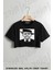 Hasbulla Baskılı Oversize Crop T-Shirt 1