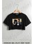 Highway 61 Revisited Bob Dylan Baskılı Oversize Crop T-Shirt 1