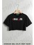 Delta Depeche Mode Baskılı Oversize Crop T-Shirt 1