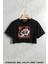 Astronot Uzay Temalı Taksi Baskılı Oversize Crop T-Shirt 1