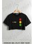 Blink 182 Baskılı Oversize Crop T-Shirt 1