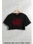 Lana Del Rey Logo Baskılı Oversize Crop T-Shirt 1