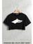 Göktürk Baskılı Oversize Crop T-Shirt 1