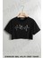 Yeni Evli Nişanlı Baskılı Oversize Crop T-Shirt 1