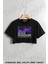 The End Of Evangelion Baskılı Oversize Crop T-Shirt 1