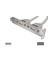 Anakarttaki USB 2.0 Portları (Internal) Slot BRACKET&#039;E (External) Taşıyan Kablo, 2 x USB A Dişi &lt;-&gt; 2 x 5 Pin Idc Dişi, 0.25 Metre, Awg 28 1