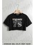 Star Wars 77 Athletic Print Baskılı Oversize Crop T-Shirt 1
