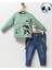 Erkek Çocuk Sweat-Askılı Kot Pantolon Ikili Takım 1