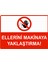Ellerini Makinaya Yaklaştırma Uyarı Levhası Etiket 25X35 cm 1