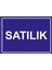 Satılık Uyarı Levhası Etiket 25X35 cm 1