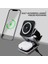 Magsafe Uyumlu 3in1 Kablosuz Şarj Cihazı iPhone Uyumlu Watch Uyumlu Masaüstü Portatif Katlanabilir Taşınabilir Cep Boyutu Şarj Aleti Airpod Uyumlu PB11 2