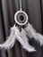 Dikiz Aynası Süsü/rüya Kapanı/düş Kapanı/dreamcatcher/handmade/el Yapımı/beyaz Dreamcatcher 1