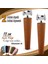Ahşap Ayak 15 cm 4'lü Set Açık Meşe M8 Civatalı Bağlantı Aparatlı Dolap Mobilya Koltuk Kanepe Destek Ayağı Ayakları 1