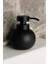 Group - Lüks Tombul Stoneware Sıvı Sabunluk, Siyah Başlıklı Deterjanlık, Banyo ve Mutfak Sabunluğu (Siyah) 1