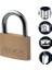 Lock CAD40T 2 Adet Masif Pirinçten Yapılmış Anahtarlı Büyük Asma Kilit Paketi, Altın Rengi, 5,4 x 4 x 1 cm 3
