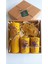 Doğal Petek Balmumu Mum Hediyelik Dekoratif Set Hamse Bereket Eli Beeswax Canle Gift Set 2