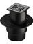 V-Flow Kare 5607320 Yalıtımlı Duş Kanalı, Alttan Çıkışlı, 10X10 Cm, Dk 800 Kapak, Mat Krom 1