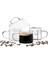6'lı Borosilikat Kupa Nescafe,latte,filtre Kahve,süt,bitki Çayı Kupası 350 ml (En: 8 cm Yük: 8 Cm) 1