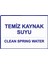 Temiz Kaynak Suyu Clean Sprıng Water Uyarı Levhası Etiket 25X35 cm 1