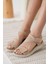 Kanze Premium Nude Kadın Sandalet 1