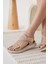 Kanze Premium Nude Kadın Sandalet 3