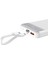 10000MAH 22.5W LED Ekranlı Lightning ve Type-C Kablolu Powerbank Taşınabilir Hızlı Şarj Cihazı Beyaz 2